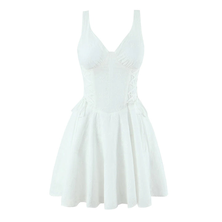 Solna Embroidered Mini Dress