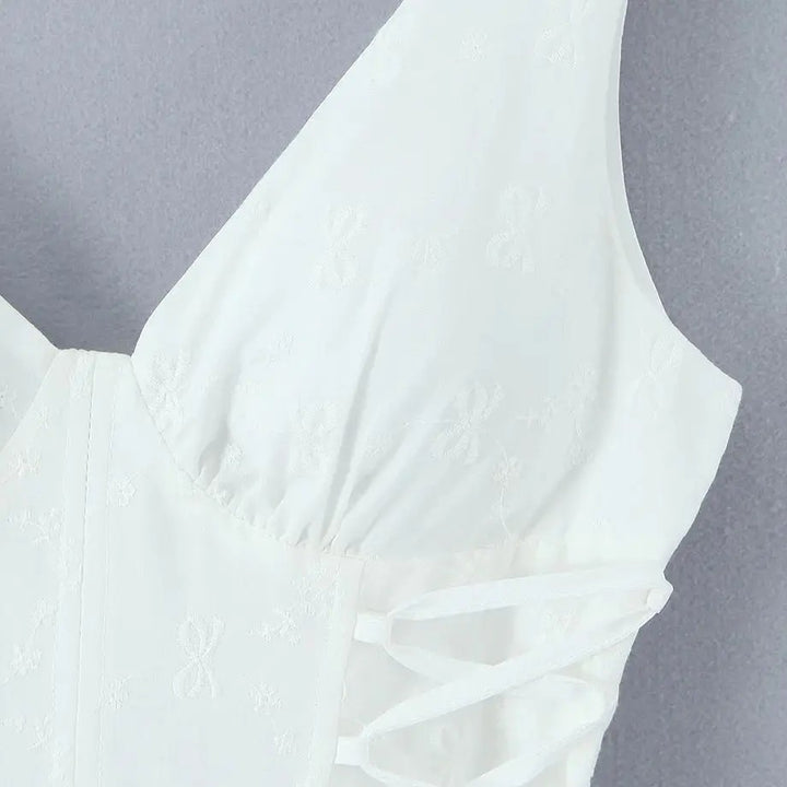 Solna Embroidered Mini Dress
