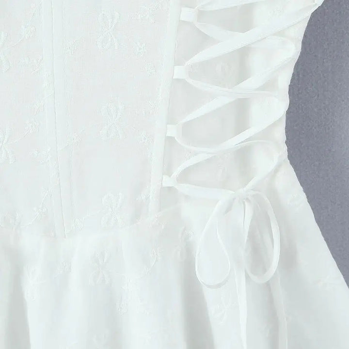 Solna Embroidered Mini Dress