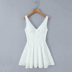 Solna Embroidered Mini Dress