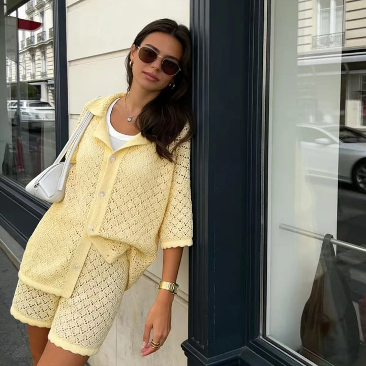 Sorrento Knit Shorts Set