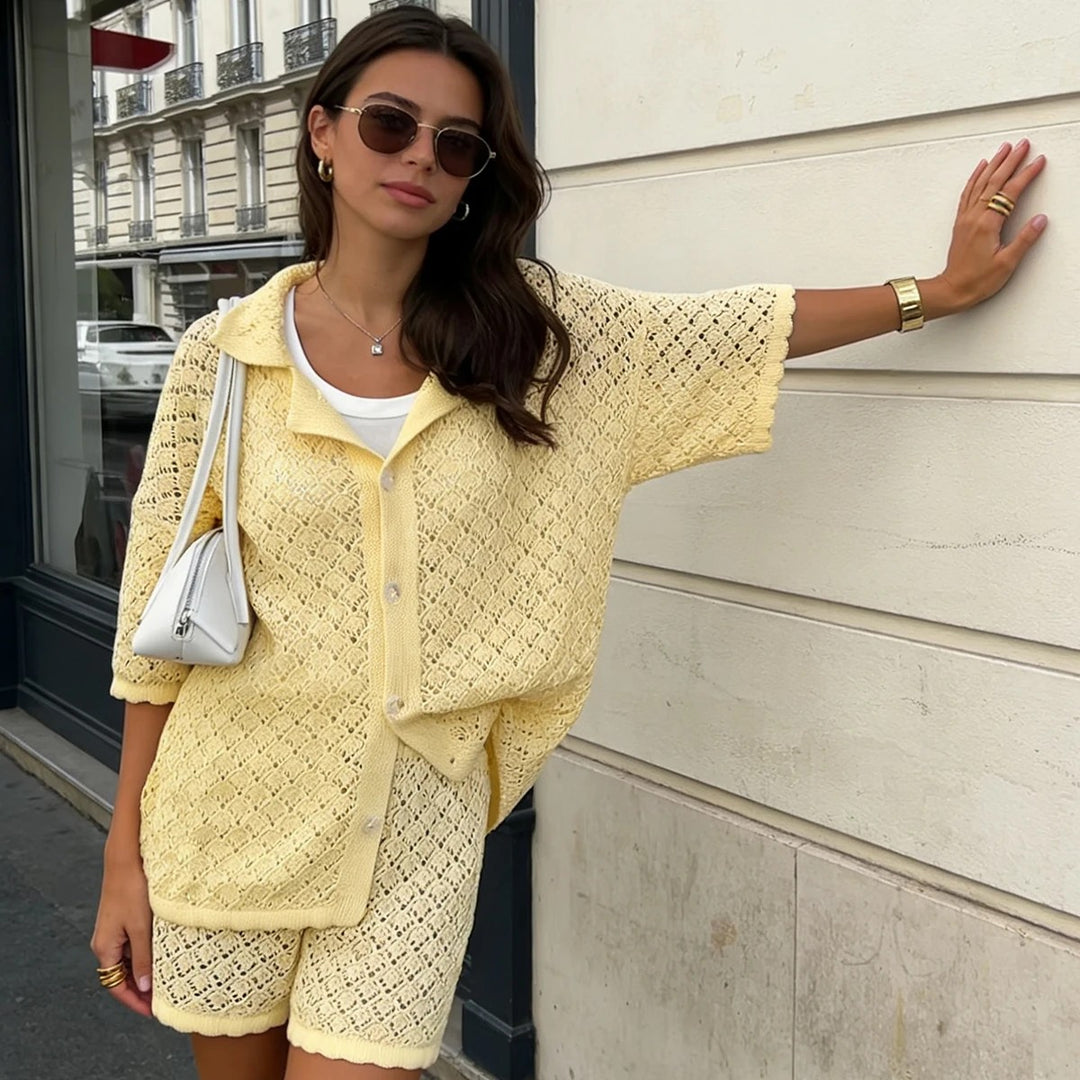 Sorrento Knit Shorts Set