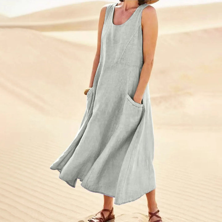 Palma Linen Sleeveless Maxi Dress