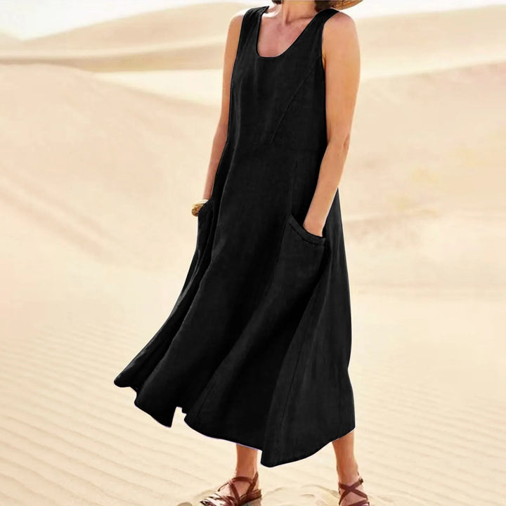 Palma Linen Sleeveless Maxi Dress