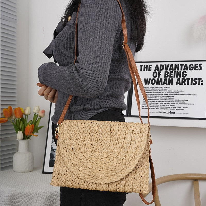 Palma Woven Clutch Bag