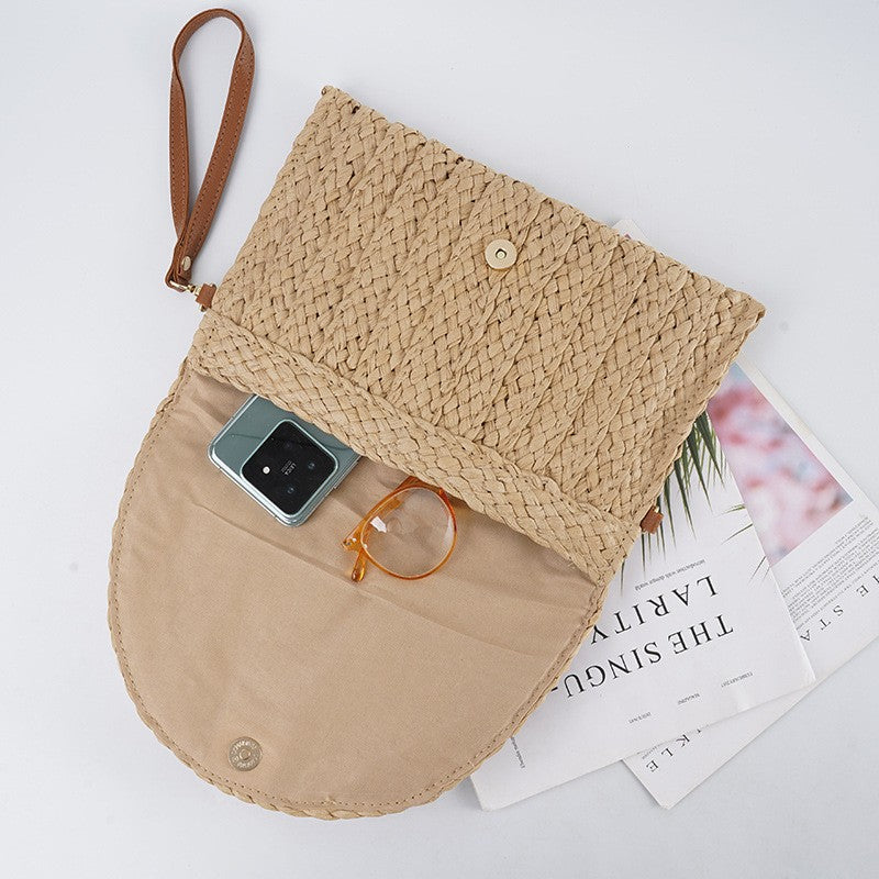 Palma Woven Clutch Bag