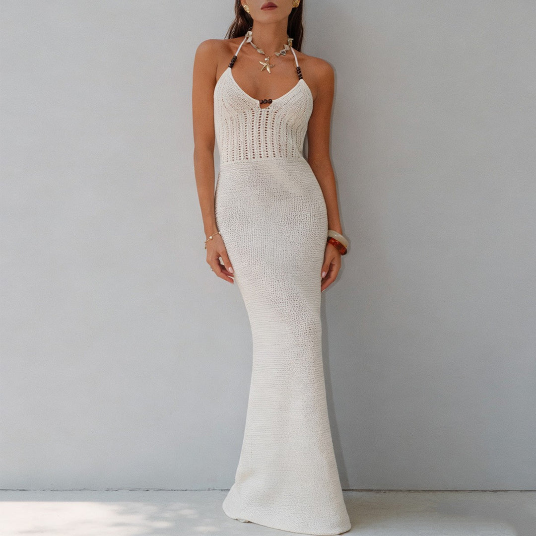 Patmos Beaded Cover-Up Maxi - White