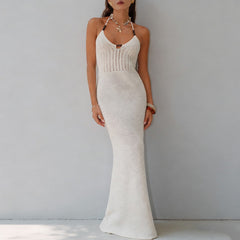 Patmos Beaded Cover-Up Maxi - White