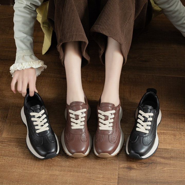 Pavia Genuine Leather Sneakers
