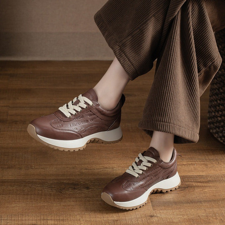 Pavia Genuine Leather Sneakers