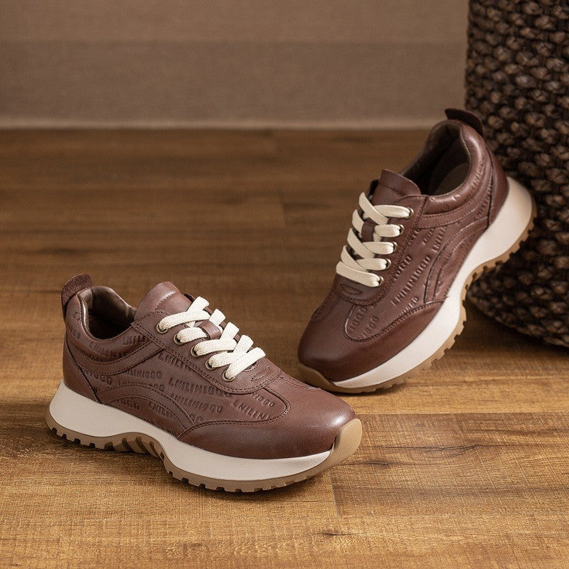 Pavia Genuine Leather Sneakers