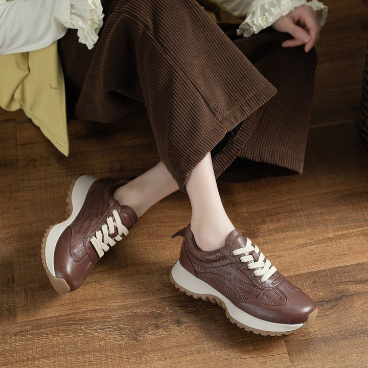 Pavia Genuine Leather Sneakers
