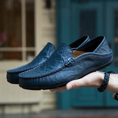 Pembroke Genuine Leather Loafers - Slate Blue