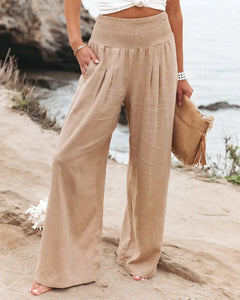 Perpignan Linen Wide-Leg Pants