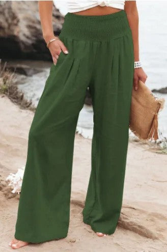 Perpignan Linen Wide-Leg Pants