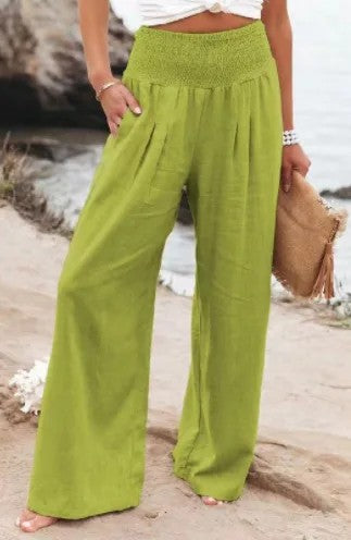 Perpignan Linen Wide-Leg Pants