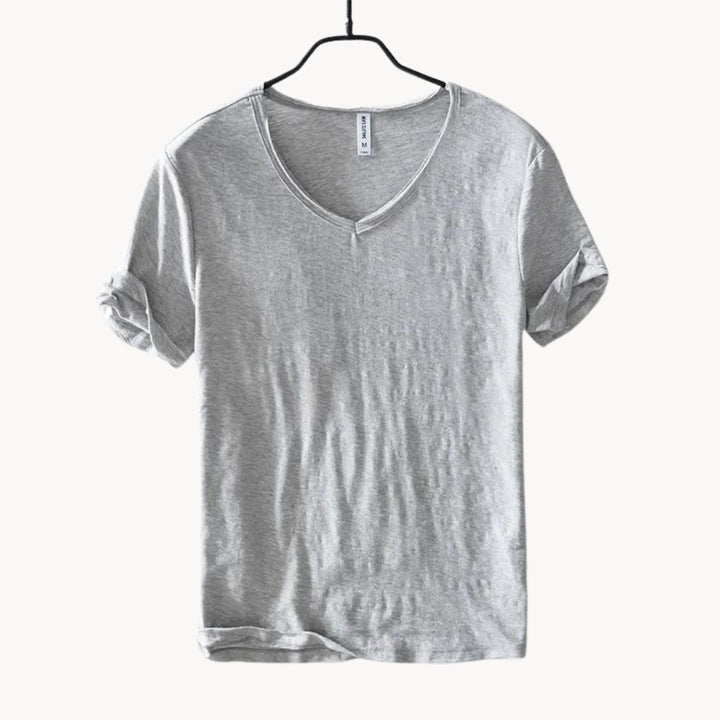 Perugia Cotton Button Shirt - Ash Gray