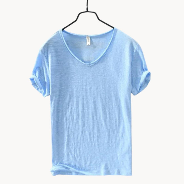 Perugia Cotton Button Shirt - Azure
