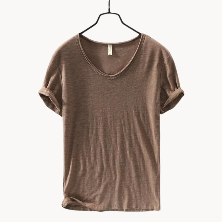 Perugia Cotton Button Shirt - Espresso