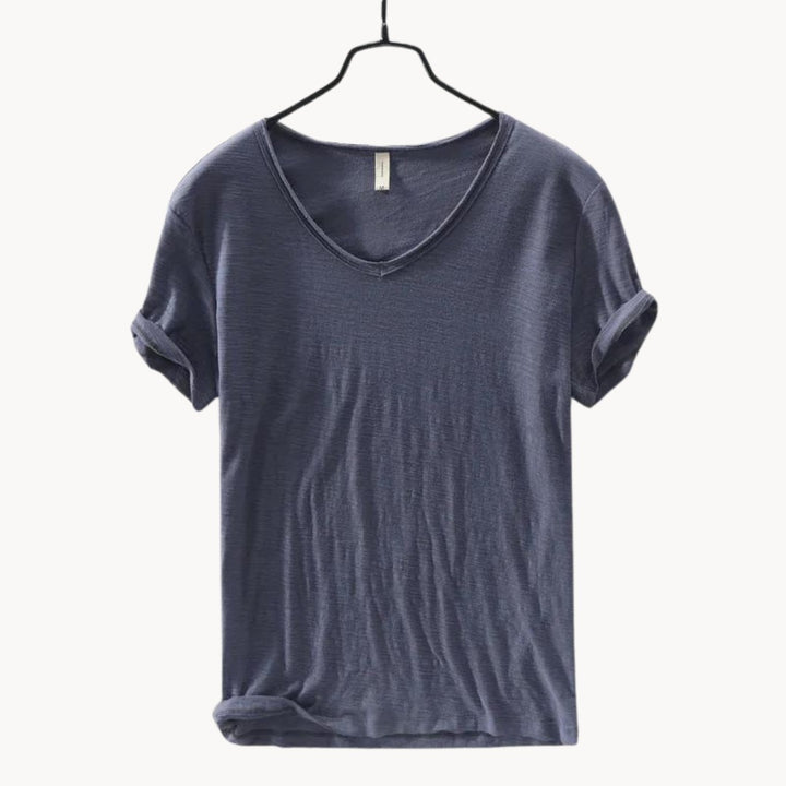 Perugia Cotton Button Shirt - Slate Gray