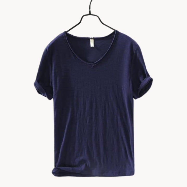 Perugia Cotton Button Shirt - Midnight Navy