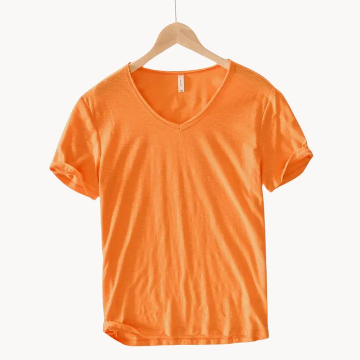 Perugia Cotton Button Shirt - Terracotta