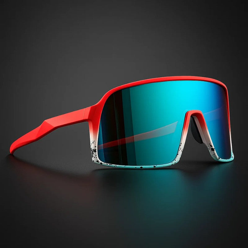 Phantom Polarized Sunglasses - Crystal Clear / Crimson Glaze