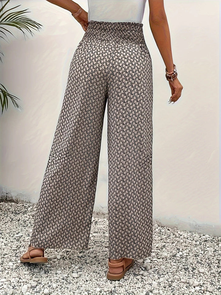 Positano Print Wide Leg Pants