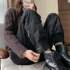 Quilted Joggers - Onyx Black