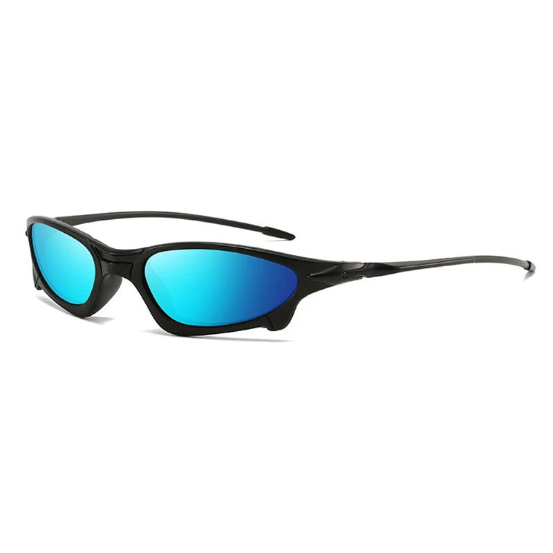 Rally Sunglasses - Matte Black / Cobalt Flash