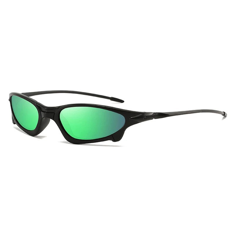 Rally Sunglasses - Matte Black / Forest Green