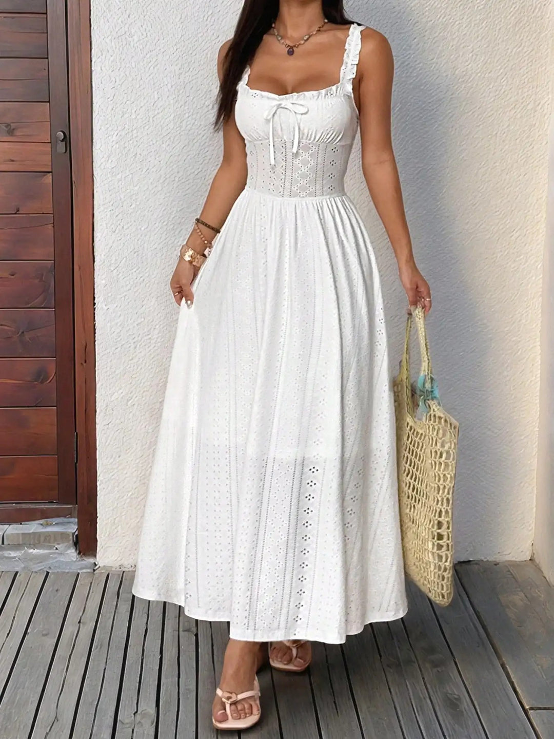 Ravello Eyelet Lace Maxi Dress