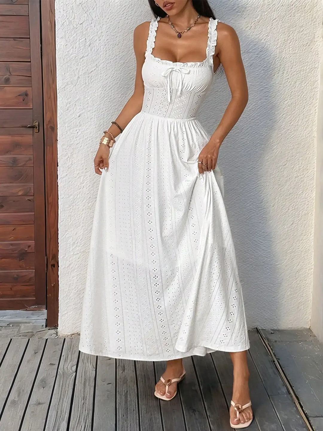 Ravello Eyelet Lace Maxi Dress
