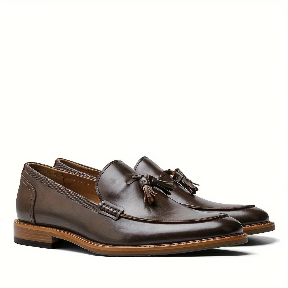 Regent Tassel Leather Loafers - Burnished Brown