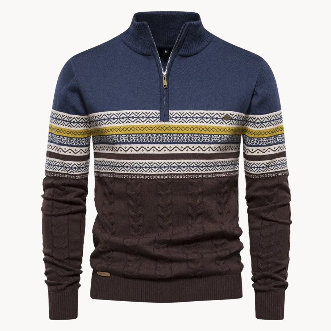 Reggio Half-Zip Pullover - Classic Blue