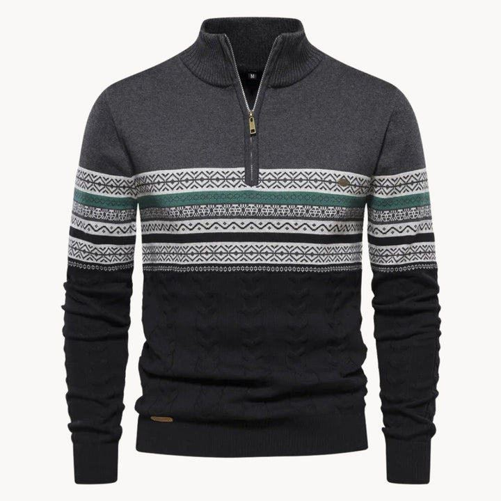 Reggio Half-Zip Pullover - Heather Grey