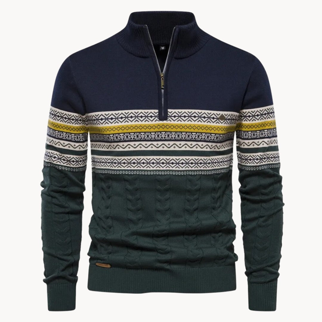 Reggio Half-Zip Pullover - Midnight Navy