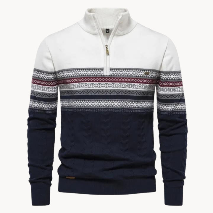 Reggio Half-Zip Pullover - White