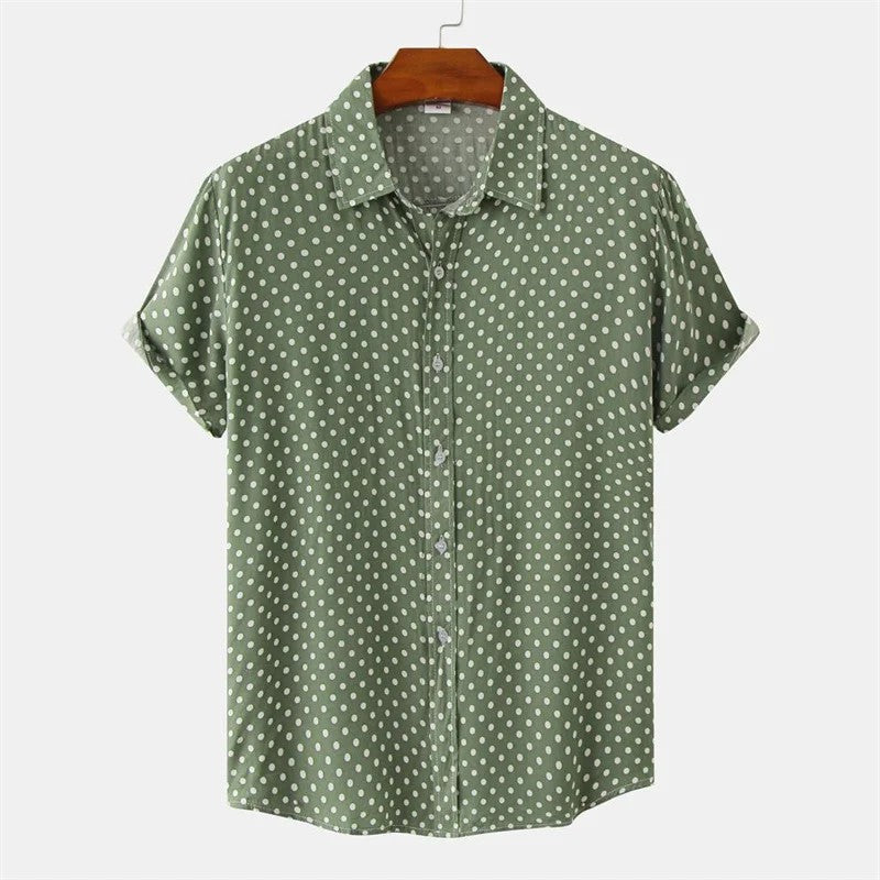 Rialto Cotton Resort Shirt - Sage Green