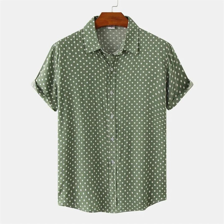 Rialto Cotton Resort Shirt - Sage Green
