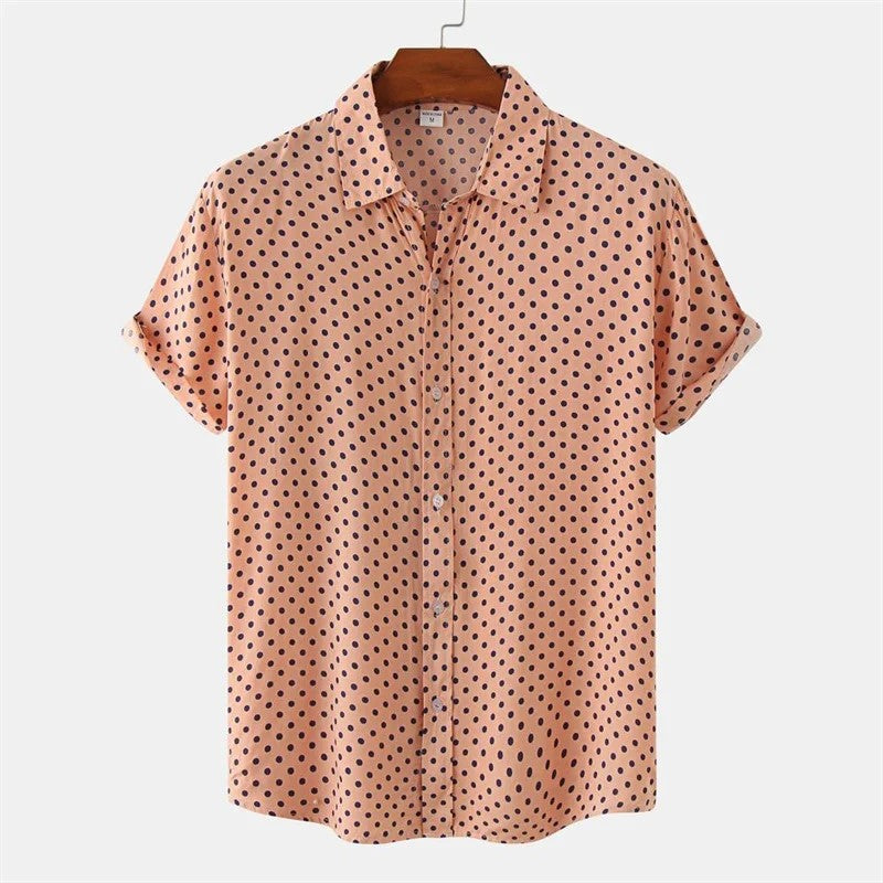 Rialto Cotton Resort Shirt - Coral