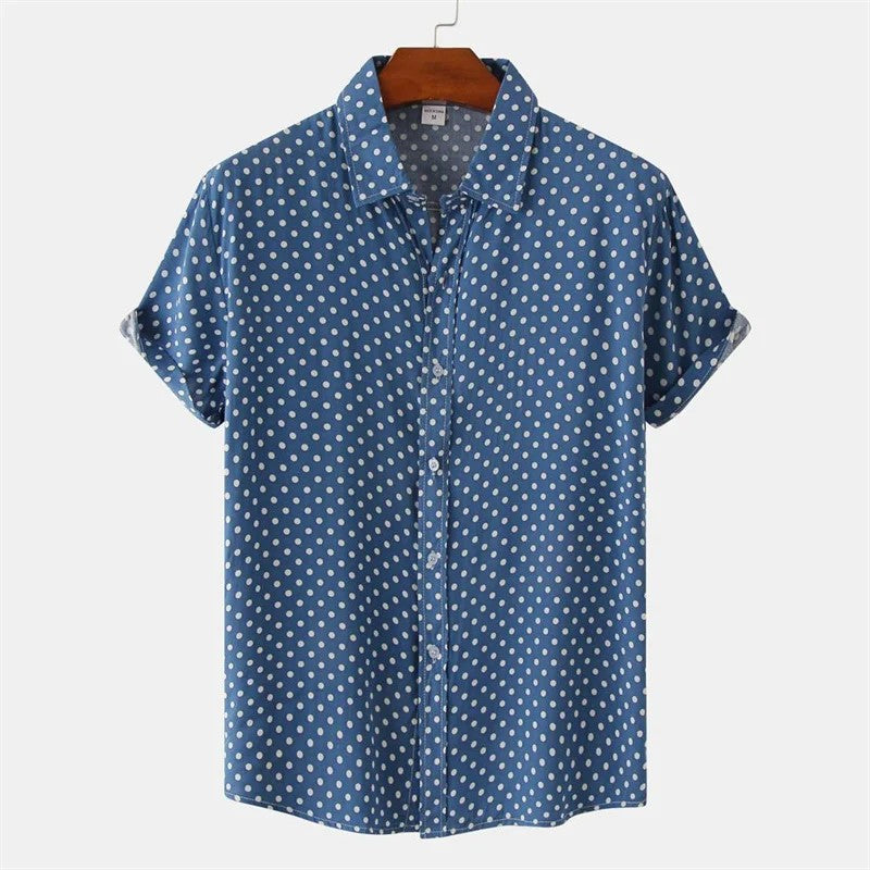 Rialto Cotton Resort Shirt - Sky Blue