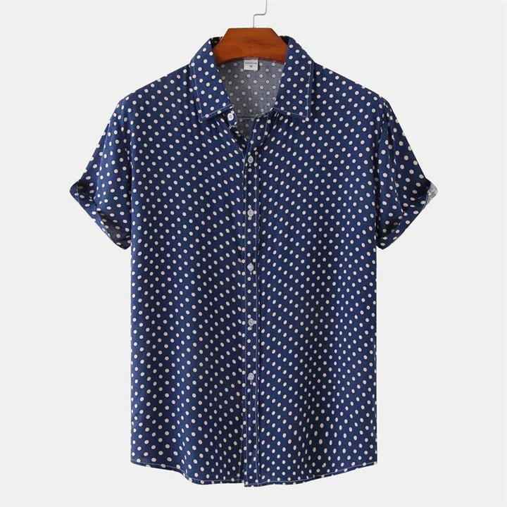 Rialto Cotton Resort Shirt - Navy