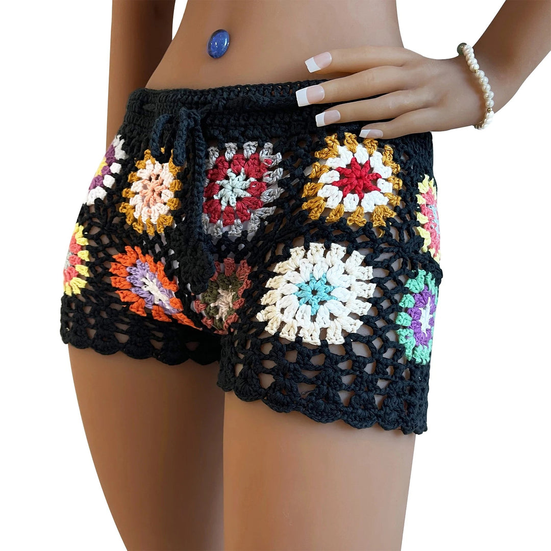 Rienza Crochet Shorts - Black