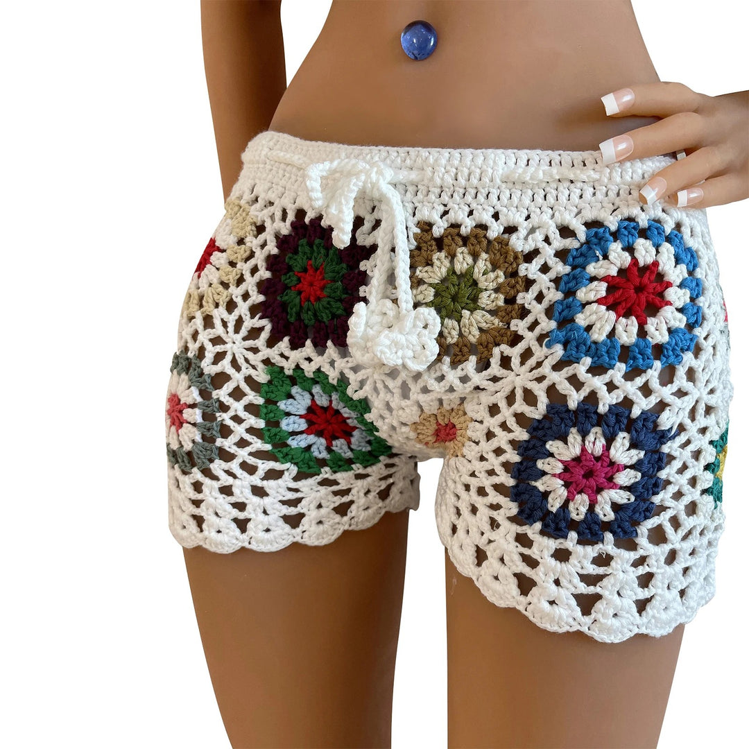 Rienza Crochet Shorts - White