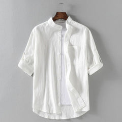 Rivoli Linen Blend Shirt - White
