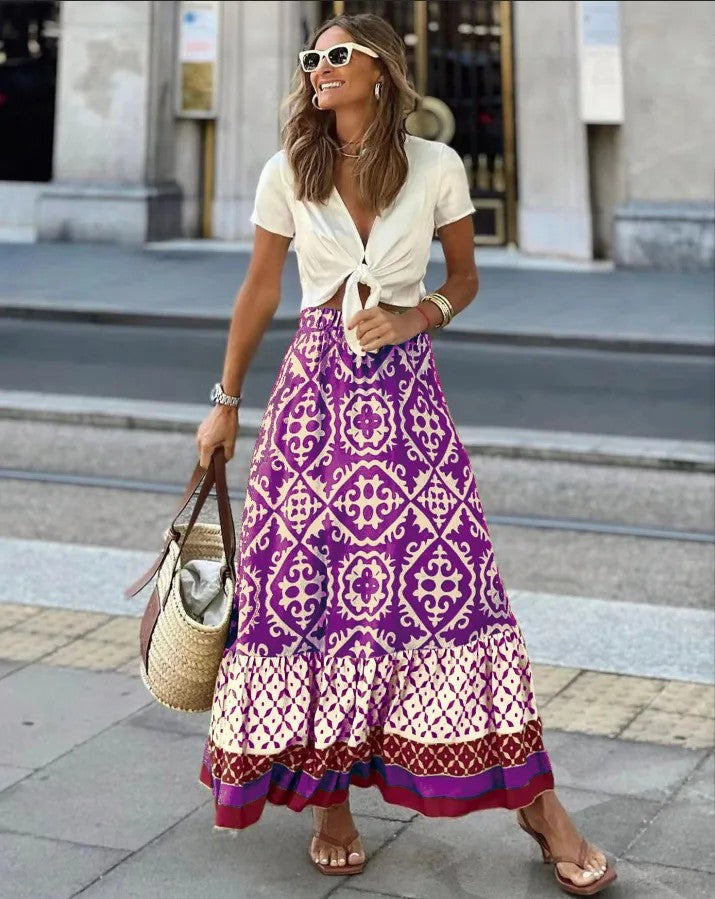 Rossetti Midi Skirt - Amethyst