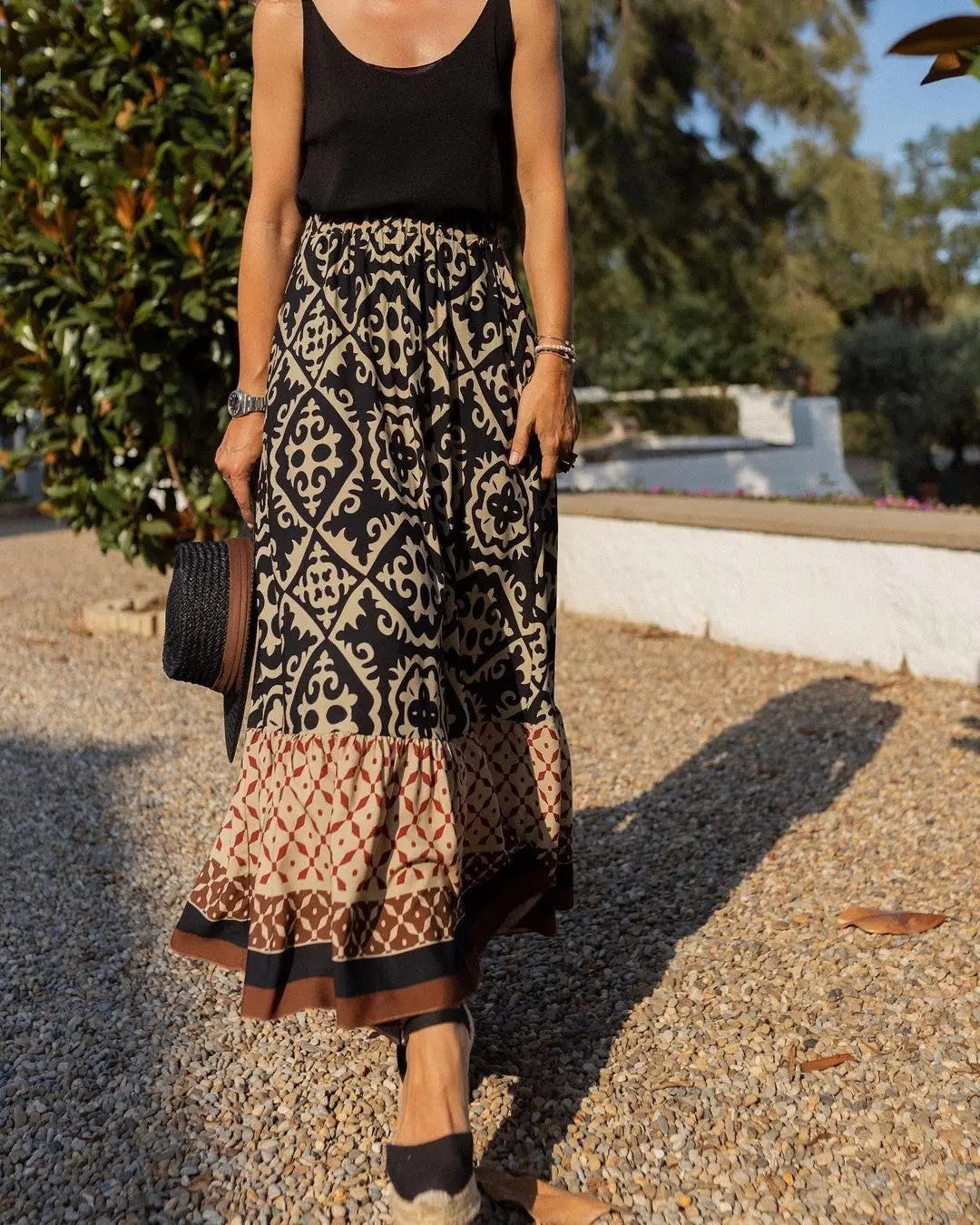 Rossetti Midi Skirt - Black