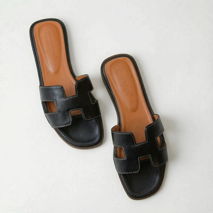 Stellari Slip-On Sandals - Onyx