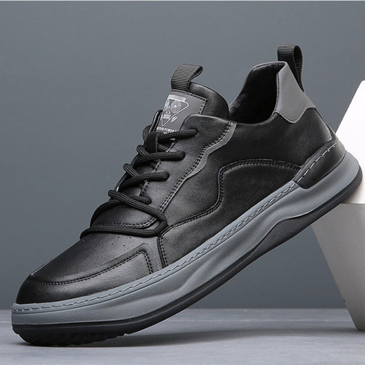Stride Genuine Leather Sneakers - Onyx